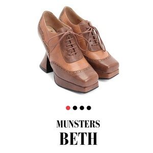 EUC John Fluevog Munsters Beth Heeled Bootie